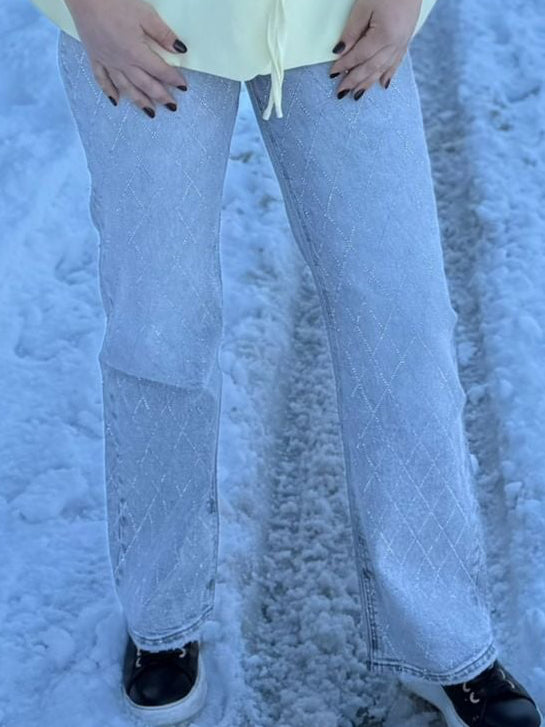 Queen Hearts jeans grey