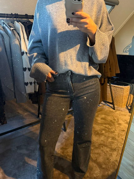 Jeans grijs Sparkle