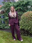 Ambika set bordeaux rood