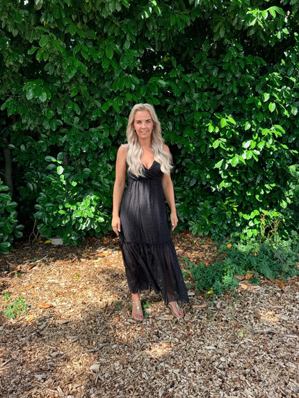 Zwarte maxi dress