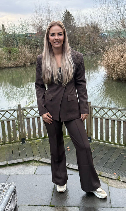 Pantalon Ambika bruin