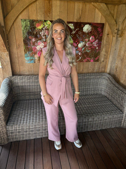 2-delig set roze