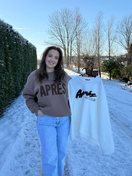 Trui Après ski club wit