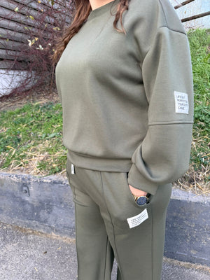 Comfy pak Oliijf groen