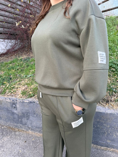 Comfy pak Oliijf groen