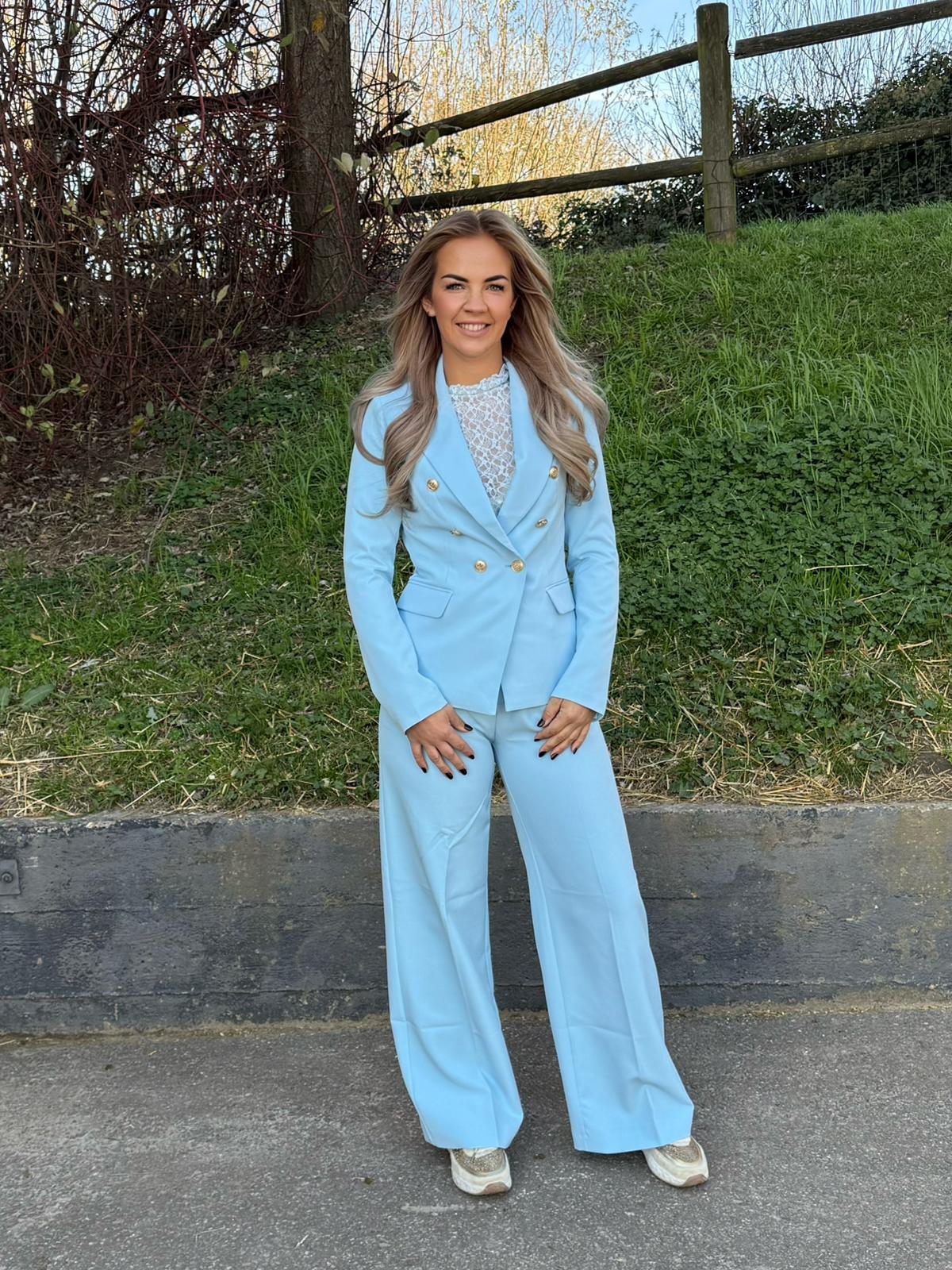 Pantalon Attentif baby blauw